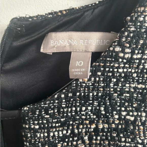 Banana Republic Dress Women’s s Fit & Flare Tweed Cocktail Sleeveless Whimsigoth - Picture 6 of 6